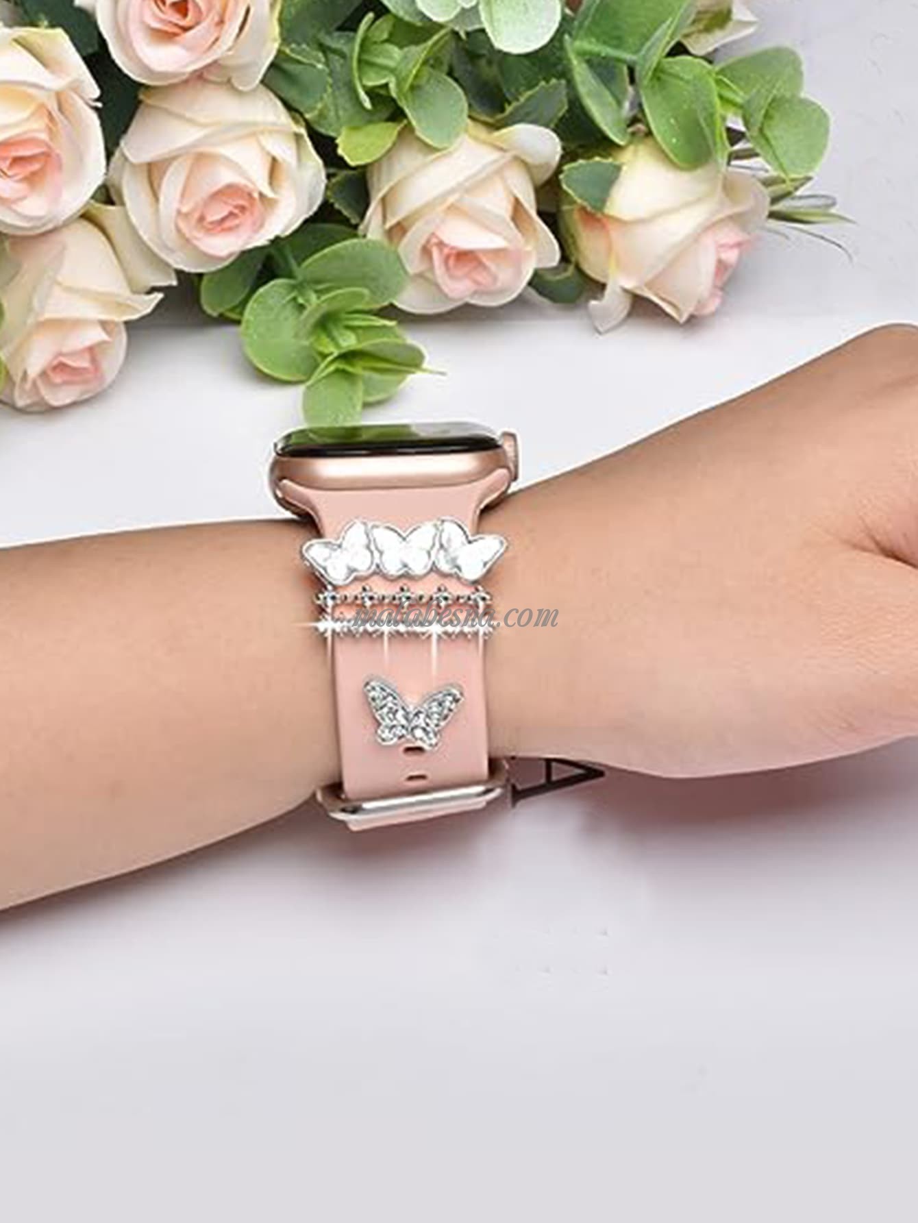Silver butterfly watch deals